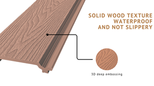 Decorative Wood <b>Plastic</b> Composite <b>Wall</b> <b>Panel</b> Waterproof Outdoor WPC Cladding 220x26mm Modern Exterior Fence <b>Panels</b> - Product Image 3
