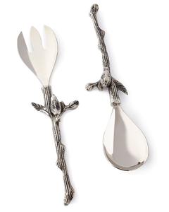 Ensemble de serveur de salade en laiton classique Ustensile de service de salle à manger intemporel Ustensiles de cuisine fonctionnels Cadeau de salle à manger élégant - Product Image 3