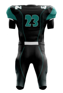 Maillot de football américain et de football unisexe personnalisable ensemble d'uniformes d'entraînement respirants pour adultes avec motif et numéro vierges - Product Image 2