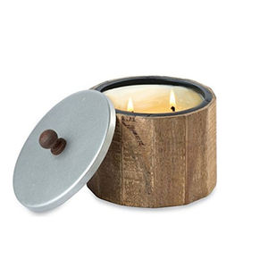 Tarro de vela votivo de metal de estaño galvanizado con hierro para bodas - Product Image 2