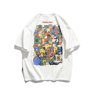 คอลเลคชั่นฤดูร้อน 2024 เสื้อยืดผู้ชายผ้าถักนิตติ้ง 100% ผ้าฝ้าย สีดำ แขนสั้น คุณภาพสูง สไตล์ทางการ สำหรับขาย - Product Image 1