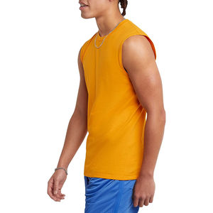 Camiseta sin mangas para hombre al por mayor, jersey de talla grande de algodón, camiseta sin mangas transpirable de secado rápido, camiseta sin mangas cómoda para hombre, servicio OEM - Product Image 3