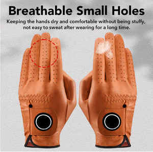 Gants de golf à gauche Gants de golf professionnels en cuir Cabretta en peau de mouton de qualité supérieure pour le sport en plein air - Product Image 3