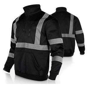 Sudadera con capucha de uniforme de trabajo de alta calidad Super Visible Hivis chaqueta de sudadera de seguridad reflectante al por mayor sudaderas con capucha de alta visibilidad - Product Image 5