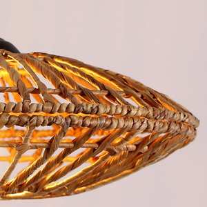 โคมไฟผักตบชวาทำด้วยมือพร้อมดีไซน์ที่เป็นเอกลักษณ์สำหรับตกแต่งบ้าน2023ตกแต่งบ้านเทรนด์ร้อน - Product Image 3