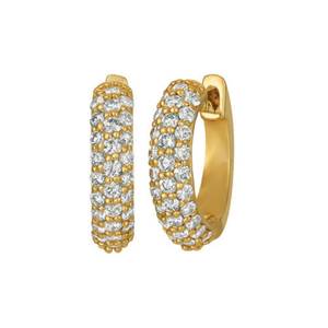 14K Gold Plated <b>Stud</b> Earring Elegant Lightweight Daily Wear Jewelry Classic Design Perfect for Parties Weddings and Gifting - Product Image 3