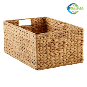 Stylish Round WATER HYACINTH <b>BASKET</b> <b>Laundry</b> <b>Basket</b> From Vietnam with Removable Liner for Any Home Decor <b>Laundry</b> Organizer - Product Image 5