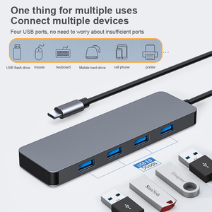 4 Trong 1 Máy Tính Xách Tay Hub Loại C Multiport <span class=keywords><strong>Adapter</strong></span> Với 4K Độ Phân Giải 100W Giao Hàng Điện 4 <span class=keywords><strong>USB</strong></span> 3.0 Cổng Mở Rộng - Product Image 3