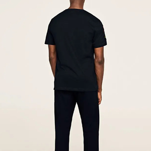 Camisas para hombres Personalizado 3D Bordado Impreso Algodón O Cuello Camisetas Manga corta Casual Ropa de hombre Venta al por mayor Ropa de verano - Product Image 3