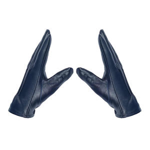 Qualité supérieure Meilleur prix Logo personnalisé Conception en cuir Gants à la mode Nouveau design Gants d'extérieur en cuir chauds et coupe-vent - Product Image 4