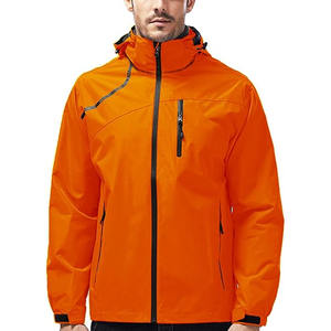 Chubasquero impermeable informal de alta calidad para hombre con capucha, chubasquero con capucha y cremallera, chaqueta ligera, aceptado por OEM - Product Image 1