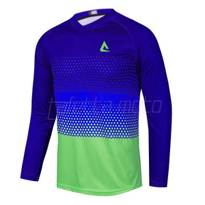 Camisa de Motocross de poliéster OEM para ropa de carreras Camiseta de manga larga de entrenamiento unisex Logotipo personalizado disponible - Product Image 1