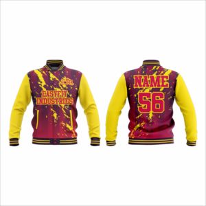 Chaqueta Varsity con Mangas ODM para Hombre, Estilo Urbano, Resistente al Viento, Cierre de Cremallera Frontal, Personalizable al por Mayor, Chaqueta Deportiva de Alta Calidad, Talla XS - Product Image 6