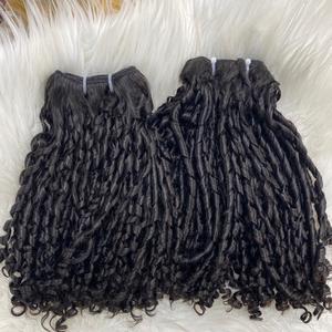 Luxe pour trame de peau super doublement étirée bouclée Extension de cheveux humains vierges 100% Cheveux bruts vietnamiens - Product Image 1