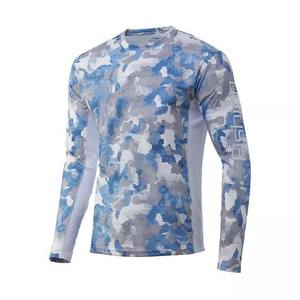 Nuevo diseño para hombre Upf 50 + protección UV pesca Jersey manga larga transpirable secado rápido ropa deportiva para invierno pesca camisas - Product Image 6