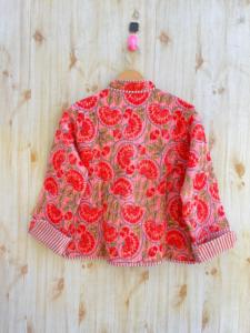 เสื้อนอกผ้าคอตตอนระบายอากาศได้ดีของผู้หญิงแจ็กเก็ตบล็อกลายดอกไม้ผ้าคอตตอนระบายอากาศได้เสื้อโค้ทกลับด้านได้เป็นมิตรกับสิ่งแวดล้อม - Product Image 6