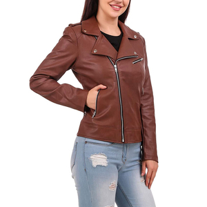 New Design Top Quality <b>Light</b> Weight <b>Women's</b> Fashion Leather <b>Jacket</b> for <b>Women</b> Wholesale Price <b>Women's</b> Leather <b>Jacket</b> at Nurak - Product Image 5
