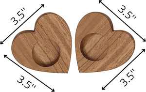 Bougeoirs en bois fabriqués à la main pour la décoration intérieure élégante, les tables à manger et les mariages de qualité supérieure - Product Image 2