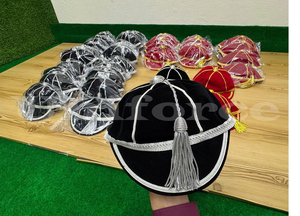 High Quality Custom Honours Caps Hand Embroidery Casual Breathable Outdoor Sports Polyester Cotton Velvet Summer Unisex Adult - Product Image 4