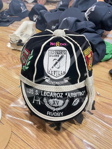 หมวกแก๊ปรักบี้สีแดงปักด้วยทองหมวกรักบี้โลโก้ตามสั่ง - Product Image 2