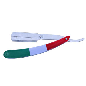 Maquinilla de afeitar de seguridad para Bikini corporal desechable profesional para hombre, mango de acero inoxidable, diseño de bandera de Hungría, cepillo de peluquero de borde recto - Product Image 6