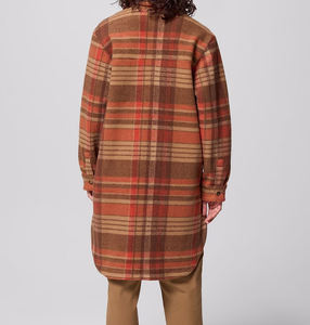 Manteau long personnalisé unisexe en softshell d'hiver imperméable coupe-vent avec fermeture à boutons et motif imprimé - Product Image 2