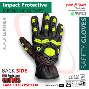 Gants de mécanicien personnalisés de protection contre les chocs de qualité supérieure pour un usage quotidien 2024 gants de mécanicien en gros gants en cuir du Pakistan - Product Image 5