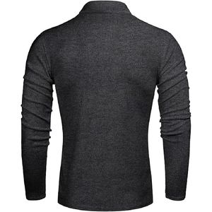 เสื้อสเวตเตอร์ถักสำหรับผู้ชายเสื้อสเวตเตอร์ผ้าโพลีเอสเตอร์ออกแบบโลโก้ได้ตามต้องการ - Product Image 2