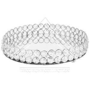 Plateau de vanité miroir en cristal de luxe, en verre argenté, organisateur de maquillage décoratif, plateau de rangement pour bijoux, pour décoration de mariage - Product Image 6