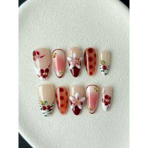 Tropic Mix Press-On Nail Art : Design d'ongles amusant et tendance - Product Image 2