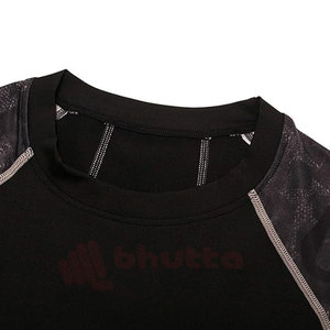 Precio razonable alta calidad superventas compresión Slim Fit Rash Guard transpirable gimnasio entrenamiento ropa diseño personalizado camisas - Product Image 5