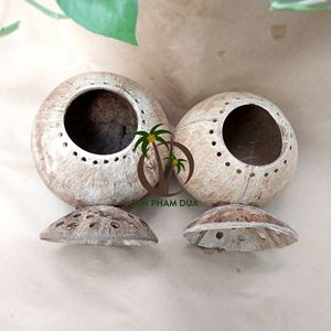 LÁMPARA DE CÁSCARA DE COCO DE DISEÑO ÚNICO DECORACIÓN DEL HOGAR FAROL DE CÁSCARA DE COCO ECOLÓGICO/LUCES DE CÁSCARA DE COCO VIETNAM - Product Image 6