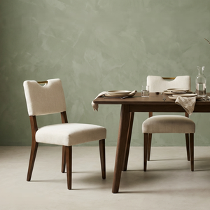 Silla de Comedor Tapizada Personalizada con Estructura de Madera de Caucho, Silla de Tela <span class=keywords><strong>para</strong></span> Restaurante y Hotel, OEM ODM Disponible - Product Image 2