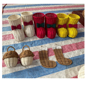 Boule de rotin de Noël fait à la main en osier naturel décoration pour la maison arbre fête vacances meilleure offre pour boule de rotin du Vietnam - Product Image 3