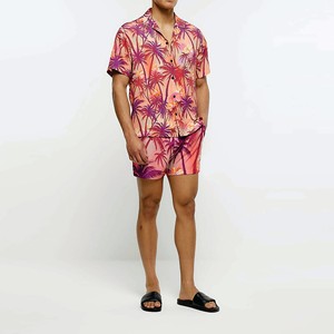 <b>High</b> Quality <b>Men</b> Short Sleeves Vacation Beach Casual <b>Shirts</b> Custom All Over Print Hawaiian <b>Shirt</b> for <b>Men</b> - Product Image 2