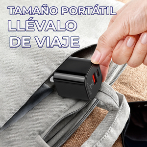 Caricabatterie Rapido Dual-Interface USB-A USB-C 5V Certificato RoHS FCC con Sorgente Luminosa LED Compatibile con Prese US UK AU EU per Computer - Product Image 5