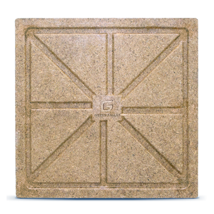 Palet de Madera Prensada Plano de 4 Entradas, 8000 kg, 1100x1100x120 mm, Grado Industrial, Madera Reciclada, de una Sola Cara, Liso, Soporte de Carga Confiable - Product Image 1