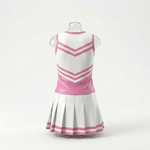 Ensembles d'entraînement personnalisés pour équipes de cheerleading adultes, impression par sublimation, tissu extensible sans couture en spandex/polyester, logo frontal, uniformes de cheerleading - Product Image 2