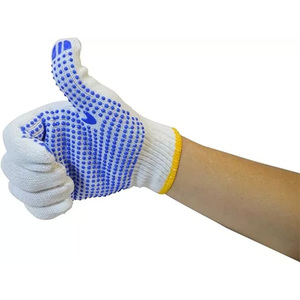 Guantes de mano con puntos de algodón con opciones de logotipo personalizado Agarre duradero Palma Diseño cómodo para jardinería Almacén y uso al aire libre - Product Image 2