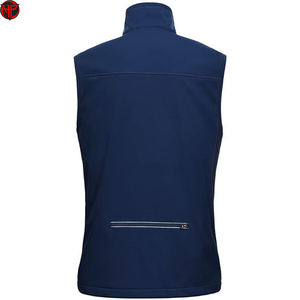 Gilet d'hiver pour homme en softshell thermique doublé de polaire imperméable à col montant sans manches - Product Image 6