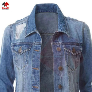 Veste en jean bleue pour femmes, design personnalisé, fermeture à boutons, vêtements de mode, fabrication OEM ODM - Product Image 4