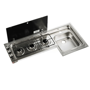 Évier <span class=keywords><strong>de</strong></span> cuisinière à gaz brûleur en acier inoxydable - Product Image 5
