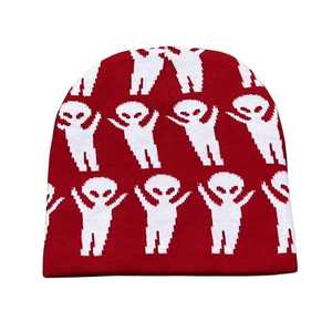 Gorro de invierno de moda Unisex, gorro de Jacquard acrílico suave, logotipo personalizado, fácil de usar, gorro con patrón de bordado 3D a la moda para el día a día - Product Image 3