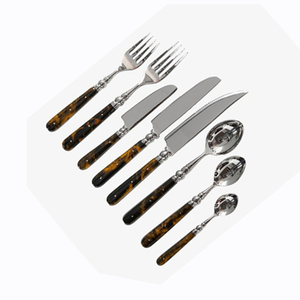 Vaisselle écologique de haute qualité en acier inoxydable plaqué or ensemble de couverts pour mariage restaurant ensemble de couverts de luxe - Product Image 6