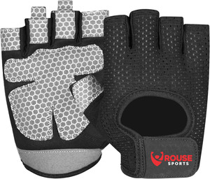 Guantes de Gimnasio Profesionales Unisex para Levantamiento de Pesas, Guantes de Entrenamiento de Cuero con Medio Dedo, con Agarre Extra y Protección para la Palma - Product Image 1