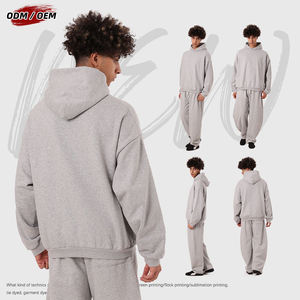 เสื้อมีฮู้ดผ้าฝ้ายเฮฟวี่เวท320พรีเมี่ยมสำหรับทุกเพศชุดลำลองอบอุ่นสบายและทนทานขายส่งจากโรงงาน - Product Image 3