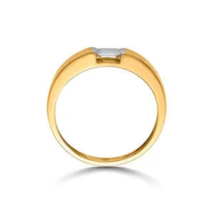 แหวนทองชุบ 18k แบบปรับได้สำหรับผู้หญิง รุ่น Facet Aura - Product Image 5