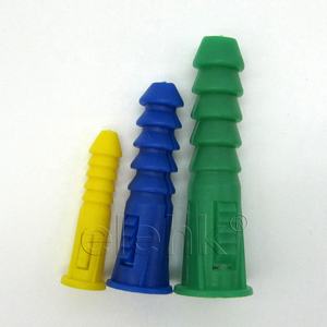 Taco de Expansión Elehk de 1 1/2 Pulgadas, 4.5 Kg, con 50 Piezas, Plástico Verde Acanalado, Anclaje de Pared de 12-14-16 x 1-1/2 - Product Image 5