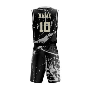 Maillot de basket-ball personnalisé par sublimation, uniforme de basket-ball universitaire avec logo d'équipe - Product Image 2