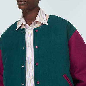 2025 prix de gros sur mesure hommes Lettermen veste 100% laine tissu haute qualité hommes varsity veste - Product Image 5